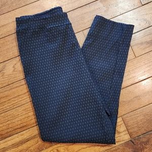 Habitat Womens Pullon Crop Ankle Pants Trousers S Black Gray Stretch